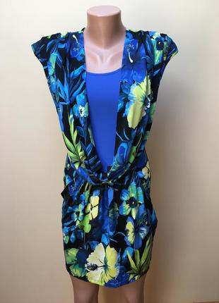 Стильна плаття-сарафан в квіти 🌺🌺🌺