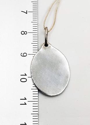 Икона серебро 925° 4,37г. святой николай овал (3173)3 фото