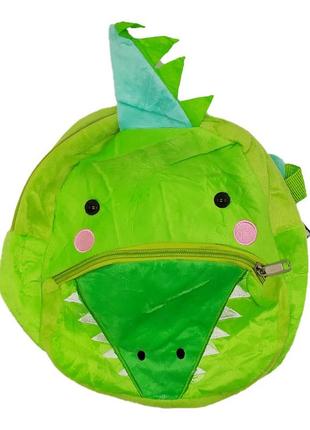 Рюкзак детский плюшевый крокодил, c56867(green-1)