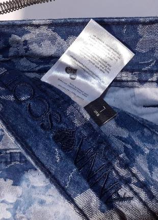 Джинсовая юбка anna scott (р. l) дизайнерская юбка нова с бирками8 фото
