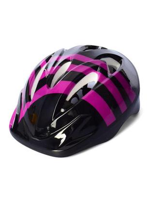 Детский защитный шлем profi размер средний фиолетовый, ms3327(violet)