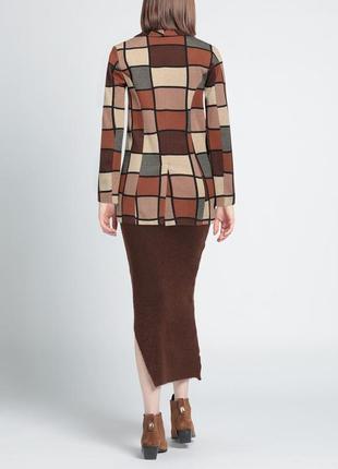 Італійський блейзер soho-t brown checked blazer — s-m4 фото