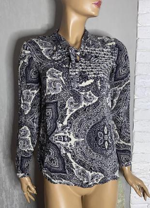 Брендова блузка з завязкою бантом на шиї блуза sonyaconcept, s1 фото