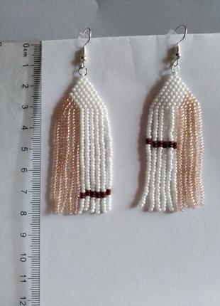 Серьги из бисера 3