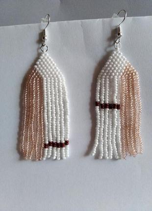 Серьги из бисера 4