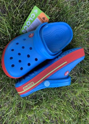 Crocs crocband сабо. жіночі крокси. сині крокси2 фото