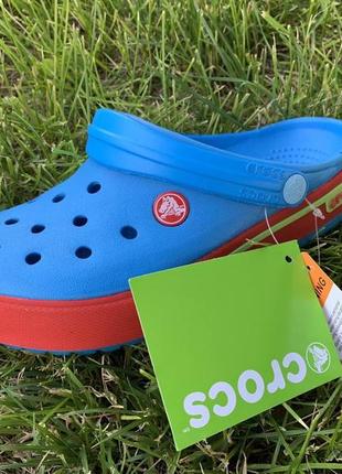 Crocs crocband сабо. жіночі крокси. сині крокси5 фото