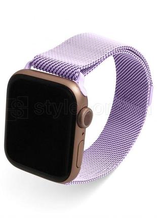 Ремінець для apple watch міланська петля 42/44 мм light purple / світло-фіолетовий (18)1 фото