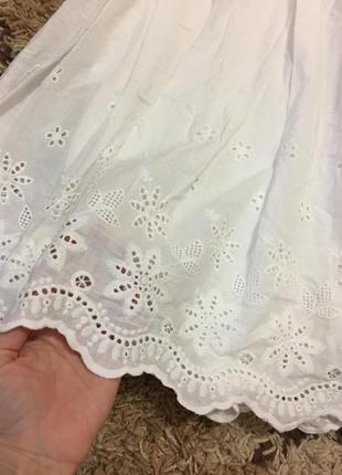 Нереально красивое белоснежное платье с натуральной ткани yumi5 фото