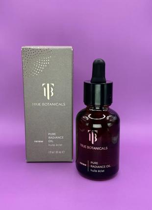 Омолаживающая питательная маселка для лица true botanicals renew pure radiance oil люкс!