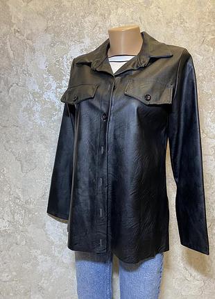 Сорочка піджак екошкіра італія