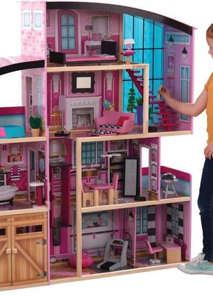 Kidkraft wooden dollhouse shimmer mansion ляльковий будинок кід крафт 65949