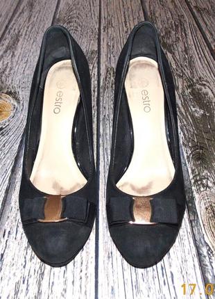Замшевые туфли estro для девушки, размер 40 (25 см)2 фото