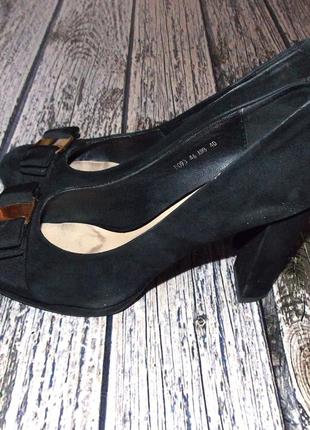 Замшевые туфли estro для девушки, размер 40 (25 см)3 фото