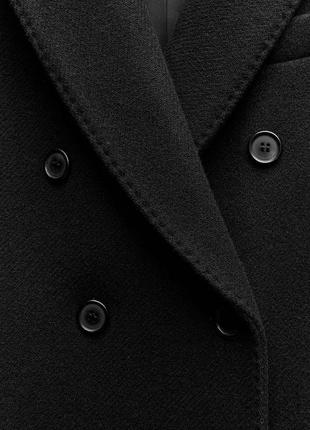 Структурированное пальто из шерсти manteco zara 2109/7759 фото