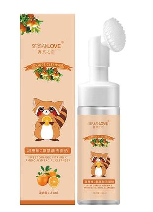 Пенка-мусс для умывания с цитрусовым экстрактом sersanlove orange vitamin c amino acid cleanser