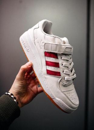 Мужские кроссовки адидас adidas forum “white/red”