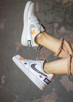 Nike air force 1 low “just do it” white 🆕  женские кроссовки найк 🆕 белые