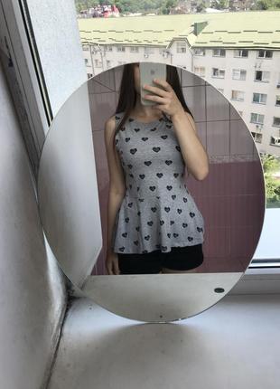 Стильна футболка з принтом , топ, блуза new look