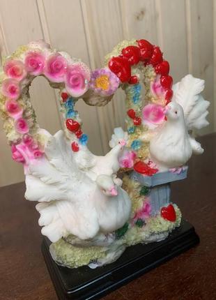 Статуетка закохані голуби, символ кохання3 фото