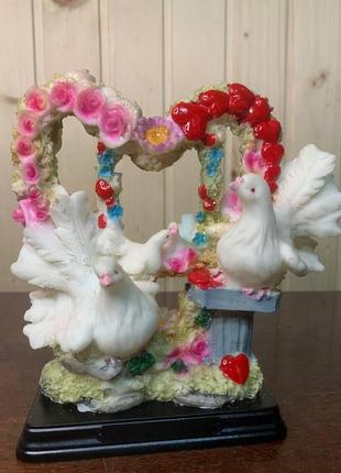 Статуетка закохані голуби, символ кохання1 фото