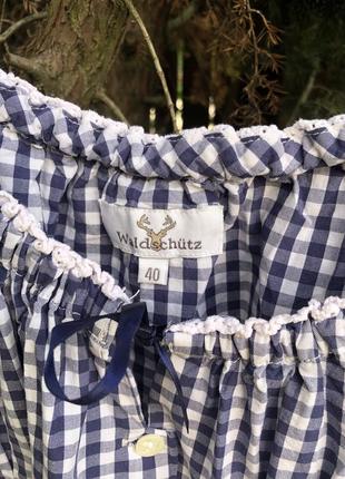 Баварская винтажная коттоновая блуза landhaus5 фото