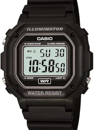Часы casio unisex f-108wh-1acf кварцевые черные. оригинал.