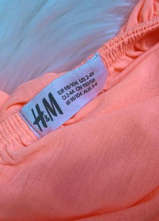 Футболка h&m девочке 2-4 года2 фото