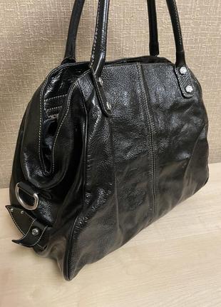 Gilda tonelli сумка шоппер кожаная италия5 фото