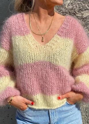 Базовий светр оверсайз з вовни альпака7 фото