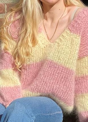 Базовий светр оверсайз з вовни альпака6 фото