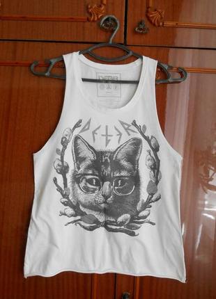 M/l-usa- шикарная фирменная белая майка