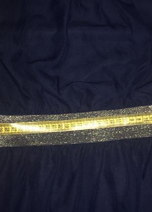 Шифоновое синее платье 6