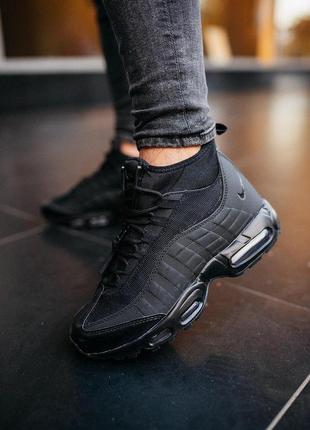 Nike 95 sneakerboot "black"  мужские кроссовки найк