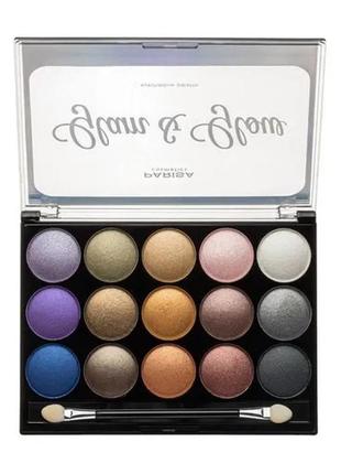 Палитра теней parisa cosmetics e-615 glam & glow baked eyeshadow palette №22 фото