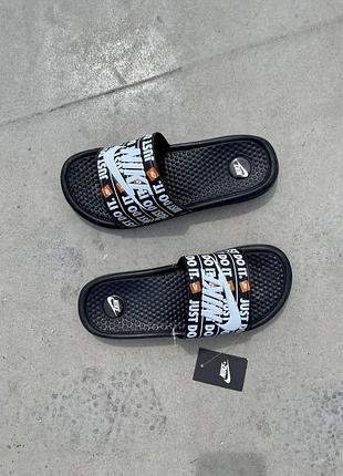 Шлепанцы женские  nike black just do it