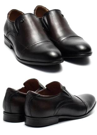 Мужские кожаные демисезонные туфли cevivo, коричневые мужские повседневные. мужская обувь