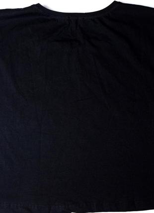 Молодіжна жіноча футболка топ чорного кольору з принтом7 фото