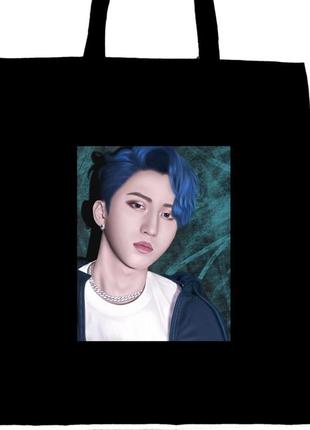 Эко сумка  шоппер stray kids, skz, чанбин, стрэй кидс, сhangbin