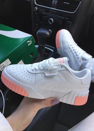 Puma damskie white/pink 🆕 женские кроссовки пума кайли 🆕  белые с розовым