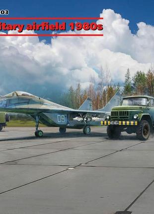 Советский военный аэродром icm ds7203 soviet military airfield 1980s (mikoyan-29 "9-13", apa-50m (zil-131), zi