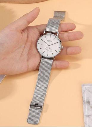 Женские часы besta love ua, металический ремешок, серебряного цвета, японский механизм, device clock