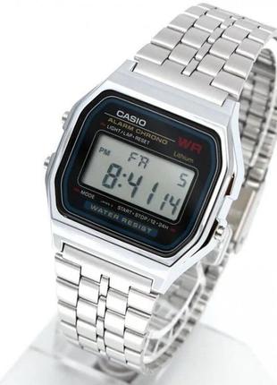 Чоловічий годинник casio a-159w-n1df, сріблястий колір2 фото