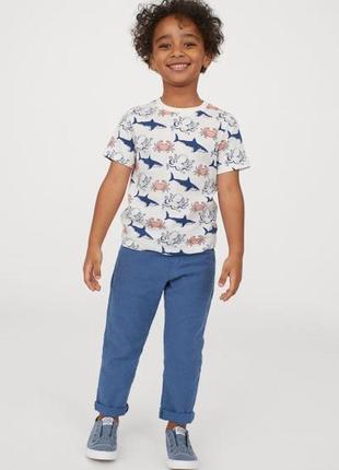 Синие брюки мальчику 5-6 лет от h&m