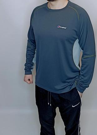 Кофта рашгард спортивна лонгслів чоловічий сірий berghaus розмір - l