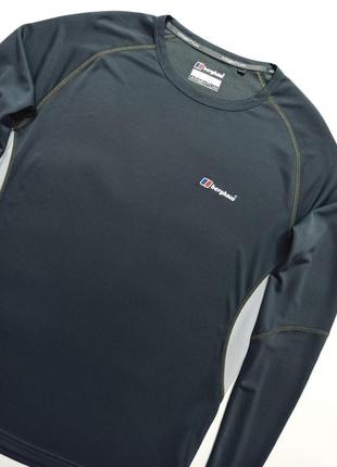 Кофта лонгслів термо чоловічий сірий berghaus. розмір — l5 фото