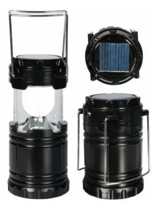 Сонячна кемпінгова led-лампа/ліхтар з ефектом вогню jia hao jh-5880 br00011