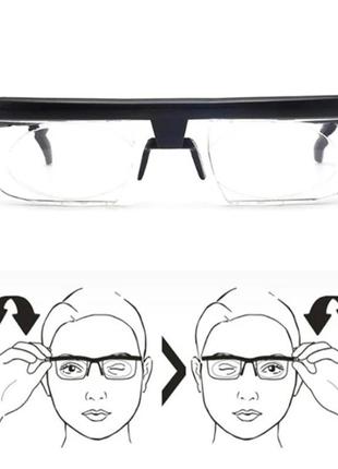 Окуляри з регулюванням діоптрій лінз dial vision, універсальні окуляри для зору5 фото