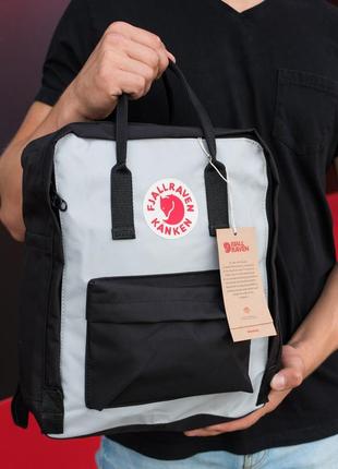 Рюкзак женский, мужской fjallraven kanken, серый (канкен, сумка, спортивный ранец)