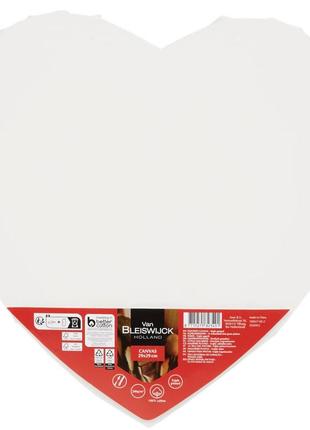 Полотно для малювання у формі серця 29 x 29 см